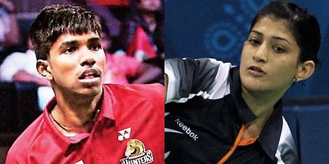 Mixed doubles pair Satwiksairaj Rankireddy (L) and Ashwini Ponappa. (File photo| PTI)