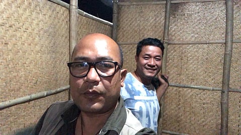 Executive editor of 'The Frontier Manipur' Paojel Chaoba and associate editor Kishorechandra Wangkhemcha (Photo | Special arrangement)