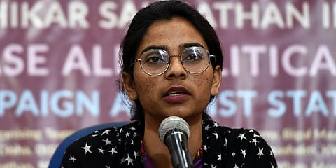 Dalit labour rights activist Nodeep Kaur (Photo | EPS)