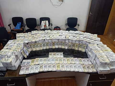 The counterfeit notes seized by police (Photo | Special arrangement)