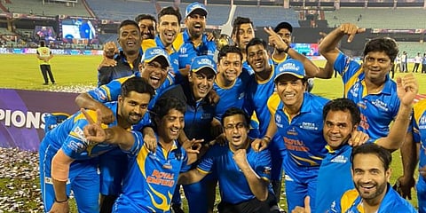 India Legends emerged champions in the first edition of the Road Safety World Series T20. (Photo | Irfan Pathan Twitter)