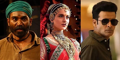 Dhanush in Asuran, Kangana Ranaut in Manikarnika and Manoj Bajpayee.