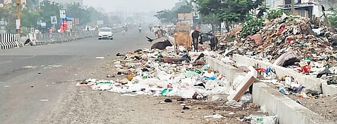 The poor condition of the road that is laid till Selaiyur | Express