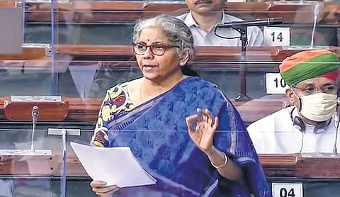 Finance Minister Nirmala Sitharaman.