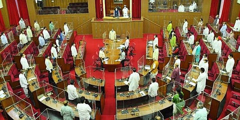 Odisha Legislators during proceedings of the House. (File Photo | EPS)