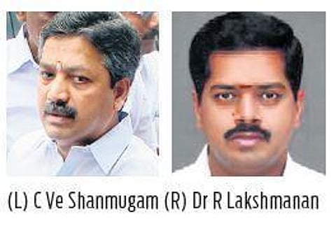 Former cadres of same flock, C Ve Shanmugam and R Lakshmanan now electoral foes