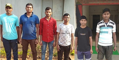 Six senior Maoist cadres who underwent surgical reverse vasectomy. (Photo | special arrangement)