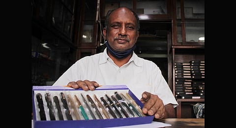 Four streets away from the store, Pratap runs a workshop that offers repair and restoration services. ( Photo | Tony Joseph K A, EPS)