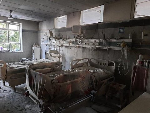 A fire broke out in the ICU ward of Safdarjung Hospital. (Photo | ANI)