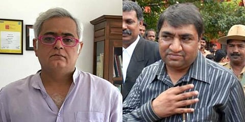 Director Hansal Mehta (L) and file photo of Abdul Karim Telgi (R)