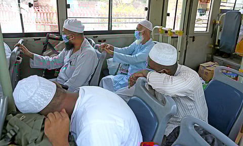 Tablighi Jamaat members arrive at Old Delhi Railway station. (File photo | Shekhar Yadav, EPS)