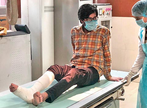 Shiv Kumar undergoes medical exams at a hospital in Chandigarh | tWITTER