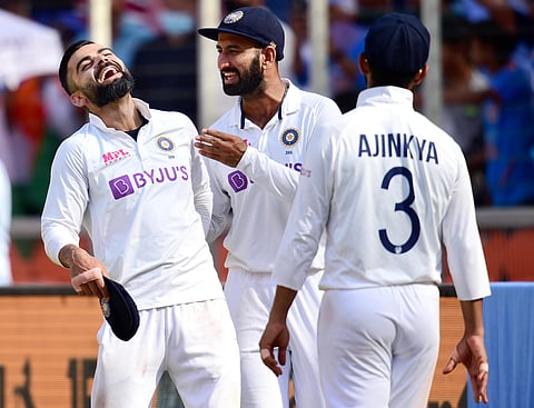 Indian cricket team captain Virat Kohli after defeating England during the third day s play of the 4th and last test match of the series. (Photo | PTI)