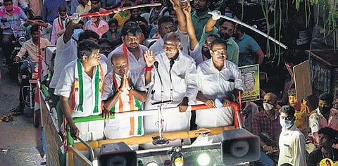 N Rangasamy campaigning in Puducherry | G PATTABI RAMAN
