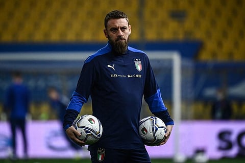 Italy's assistant coach Daniele De Rossi. (Photo | AFP)