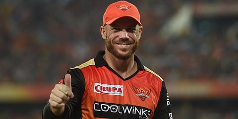 Sunrisers Hyderabad skipper David Warner (Photo | PTI)