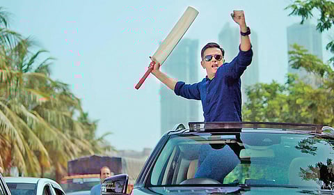 Rahul Dravid in a still from the video.