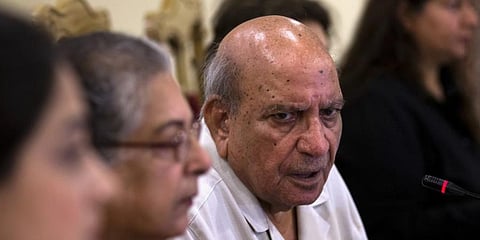 Eminent Pakistani human rights activist and journalist IA Rehman (Photo | AP)