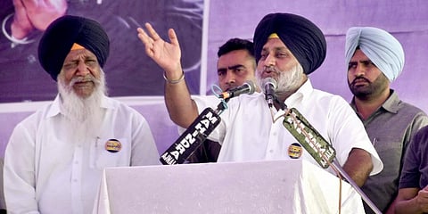 Shiromani Akali Dal president Sukhbir Singh Badal (Photo | PTI)