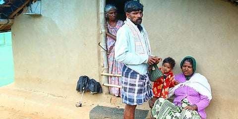 A Kattunayaka tribal family in Wayanad. (File Photo | EPS)