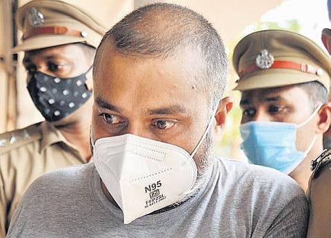 Sanu Mohan being taken to the Thrikkakara police station | A Sanesh