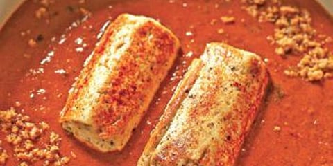 Of fake wasabi and walnut paneer