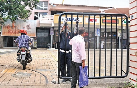 With the surge in Covid-19 cases, the number of people visiting cinema halls in the state has declined considerably. A scene from one of the theatres in Kochi | A Sanesh
