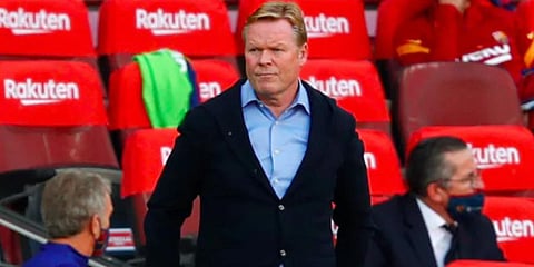 Barcelona gaffer Ronald Koeman (Photo | AP)