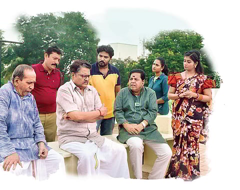 KS Ravikumar from a scene in 'Mathil'