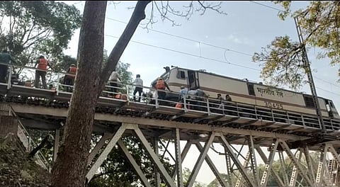 The bridge where the incident occurred is at a height of around 50-feet.