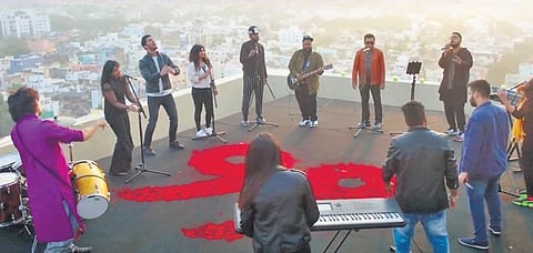 Screengrab from the music video