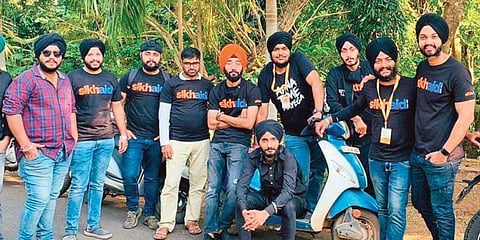 The SikhAid group in Bhubaneswar. (Photo | EPS)