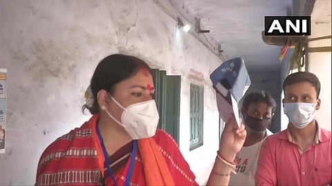 BJP candidate from Asansol Dakshin Assembly constituency Agnimitra Paul (Photo | ANI/Twitter)