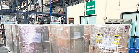 The equipment meant for Covid care which arrived at KIA | Express