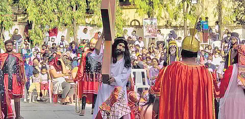 Good Friday observed at Sacred Heart Church in Lalaguda
