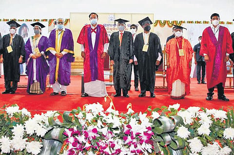Vice-President M Venkaiah Naidu at the Utkal University convocation on Saturday