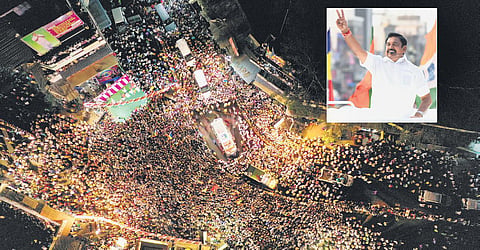 Chief Minister Edappadi K Palaniswami at a rally in Salem district on Saturday