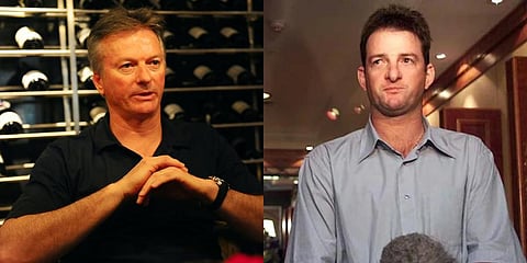 Australia cricket legends Mark Waugh (R) and Steve Waugh (Photo | EPS and AFP)