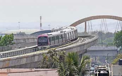 The trial run of Mysuru Road-Kengeri line being carried out on Tuesday | Vinod Kumar T
