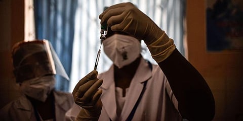 Separate sites were present at each centre for Covaxin and Covishield (File photo | EPS)