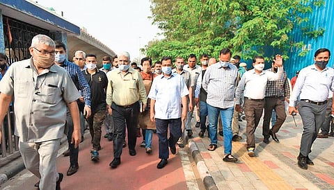 Kejriwal inspecting Sreeniwaspuri Ring Road development works Tuesday | TWITTER