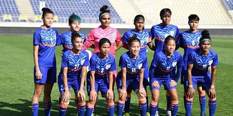 The Indian women's football team (Photo @IndianFootball)