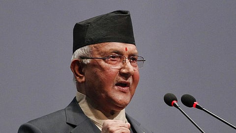 Former Nepal Prime Minister K P Sharma Oli.