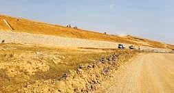 Works pertaining to Mallanna Sagar project progress at a snail’s pace.