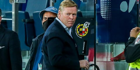 Barcelona coach Ronald Koeman (Photo | AP)