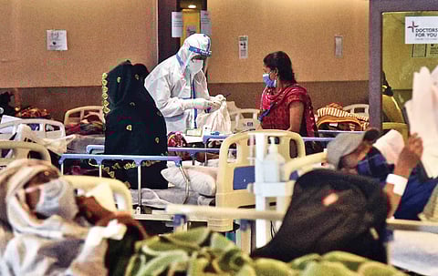 Covid-19 temporary Care Centre at Shehnai Banquet Hall attached to LNJP Hospital | Parveen Negi