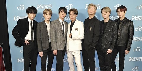 South Korean band BTS (Photo | AP)