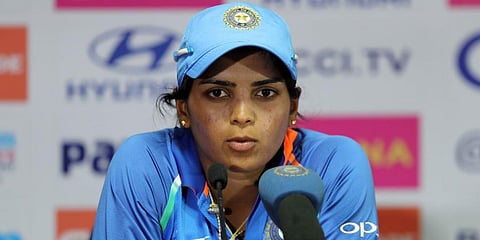 Indian cricketer Veda Krishnamurthy.