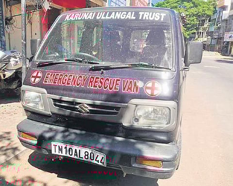 One of the vehicles being used by Karunai Ullangal | Express