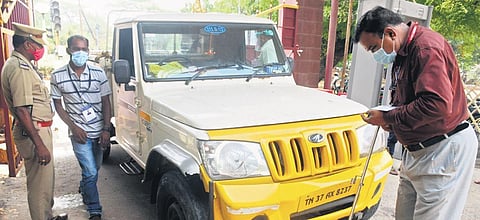 Security personnel keeping vigil ahead of counting, in Kovai | U Rakesh Kumar